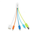 5 in 1 Multi Charge Cable with keytag